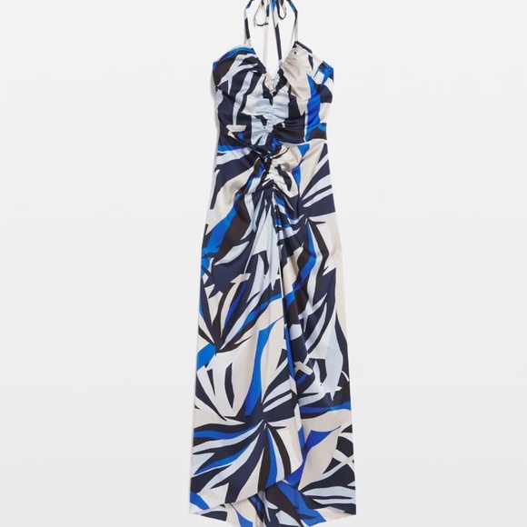 WHBM Satin Halter Maxi Dress - Picture 5 of 5